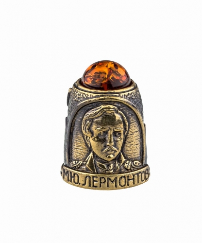 Lermontov M.Yu. thimble with cabochon 5VSR8Y