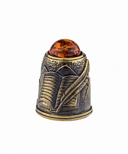 Lermontov M.Yu. thimble with cabochon 5VSR8Y