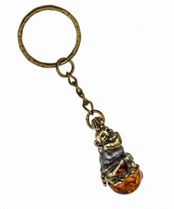 Keychain Happy Macaque Monkey 5BYXHF