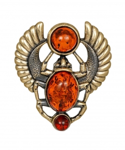 Brooch Scarab Beetle Cairo ZE400W