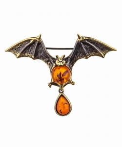 Bat Brooch with a drop OBE0YY