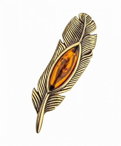 Brooch Feather WCOOQW