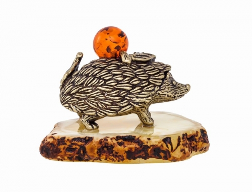 Autumn hedgehog on a stand BQ1X7H