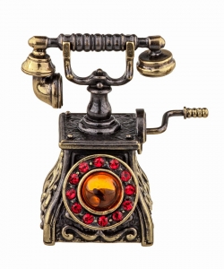 Retro phone bell with rhinestones BZFVV5