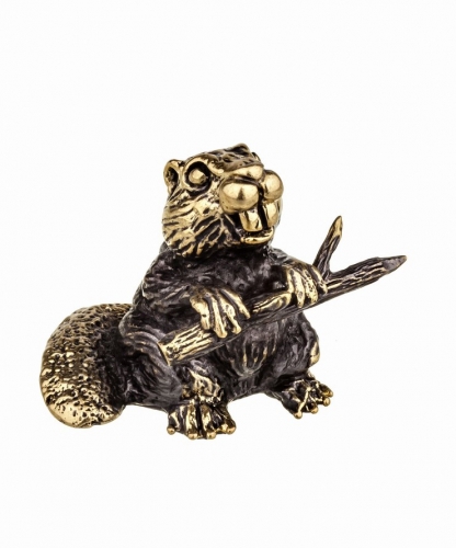 Beaver with a branch without stand 66PINP