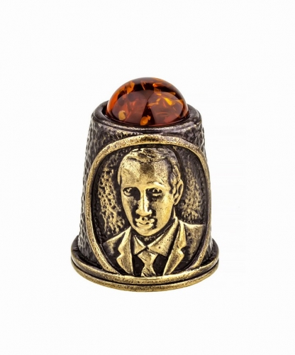 Thimble Crimea-Putin with cabochon A5KO66