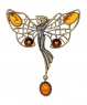 Brooch Butterfly Dancing Fairy with Cabachon SN5YD4