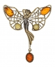 Brooch Butterfly Dancing Fairy with Cabachon SN5YD4