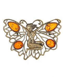 Brooch Butterfly Sleeping Fairy JTXM0Y