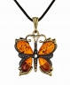 Butterfly pendant without rhinestones BHV29R