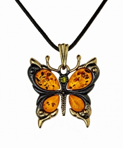 Butterfly pendant without rhinestones-2 ED7I4S