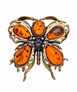 Brooch Butterfly Marigold EDLO0V