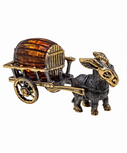 Donkey with a cart P5S8ZV