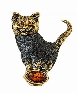 Brooch Cat KM67Z8