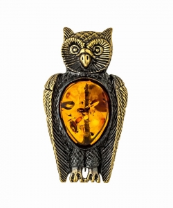 Brooch Owl the Wise 2QH6PB