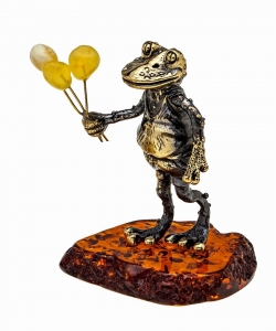 Frog with a bouquet ZXY2X6