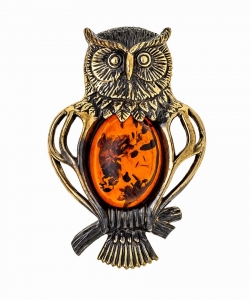 Brooch Owl Wise FSKMRT