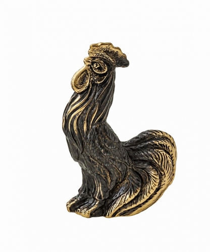 Bird Cockerel golden comb without stand HZ89YW