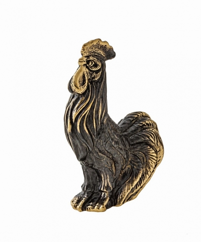 Bird Cockerel golden comb without stand HZ89YW