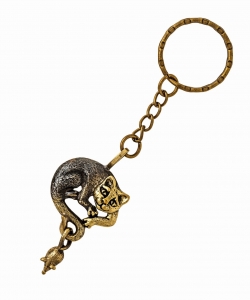 Keychain Cat with a mouse R0A6TI