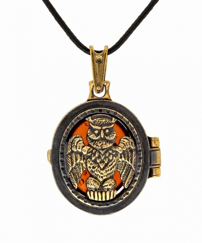 Pendant Medallion Owl SMLKRS