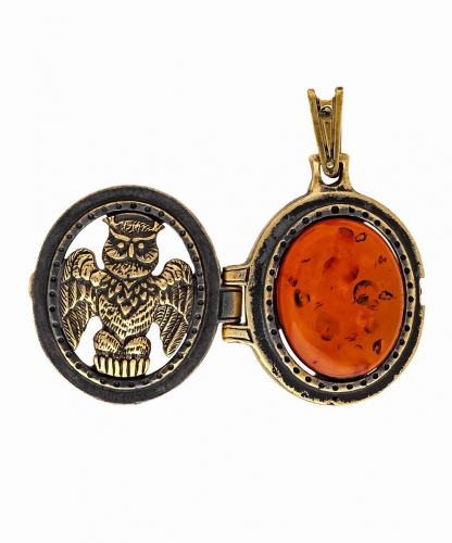 Pendant Medallion Owl SMLKRS