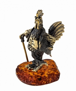 Bird Rooster Gentleman with Cane XPLT1X