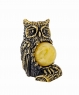 Owl bird on a stump with a ball without a stand QB5YHW