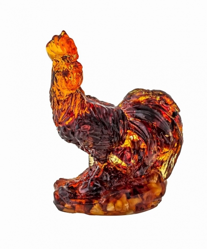 Bird Rooster Amber 7JYRJP