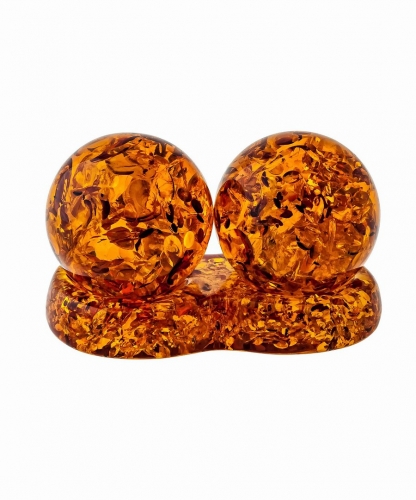 Amber anti-stress balls M6RC6B