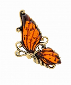 Brooch Butterfly Doll Openwork CO12KN