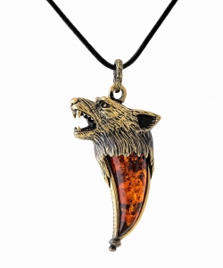 Wolf Fang pendant large SB3VIA