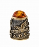 Birds' thimble with cabochon H84L0M