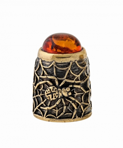 Spider thimble with cabochon O27QCQ