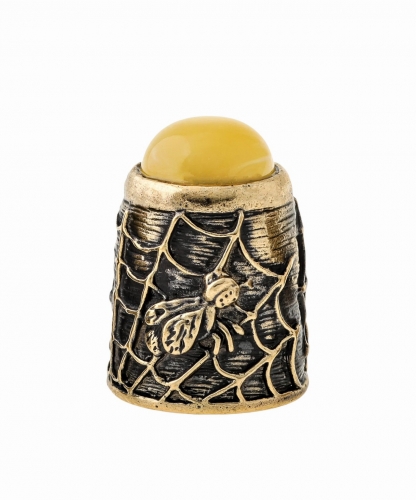 Spider thimble with cabochon O27QCQ