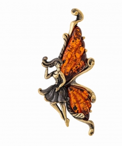 Brooch Butterfly Fairy Openwork JDZQTD