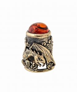 Dragon thimble with cabochon 1UTU5C