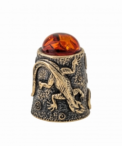 Thimble Lizard with cabochon 9P0FYO