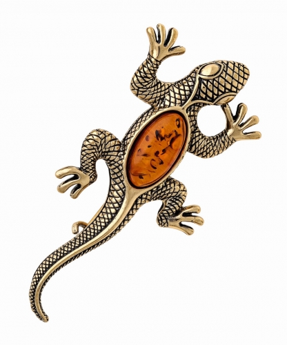 Lizard brooch large 3M9CRL