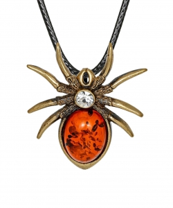 Spider pendant with rhinestone NC6T94