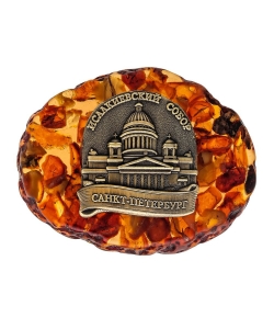 Magnet St. Petersburg Amber St. Isaac's Cathedral VZSMMC