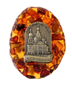 Magnet St. Petersburg Amber Temple of the Savior on Spilled Blood C2KSB1