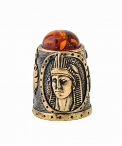 Egyptian thimble with cabochon CZNDEA