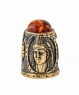 Egyptian thimble with cabochon CZNDEA