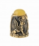 Egyptian thimble with cabochon CZNDEA