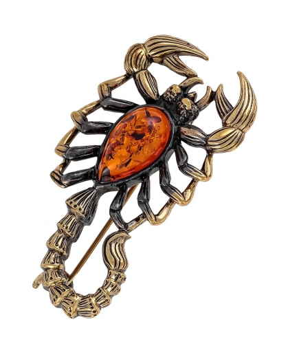 Scorpio Brooch Sand K75HE2