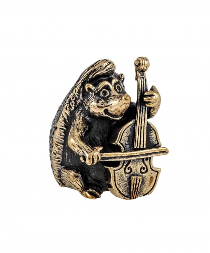 Hedgehog with Violin without stand J7AG2U