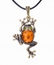 Frog pendant with cabochon ZLR30H