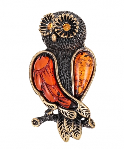 Brooch Owl Night YHWARX