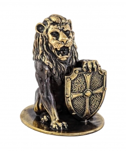 Lion with shield without stand 7F0XHN